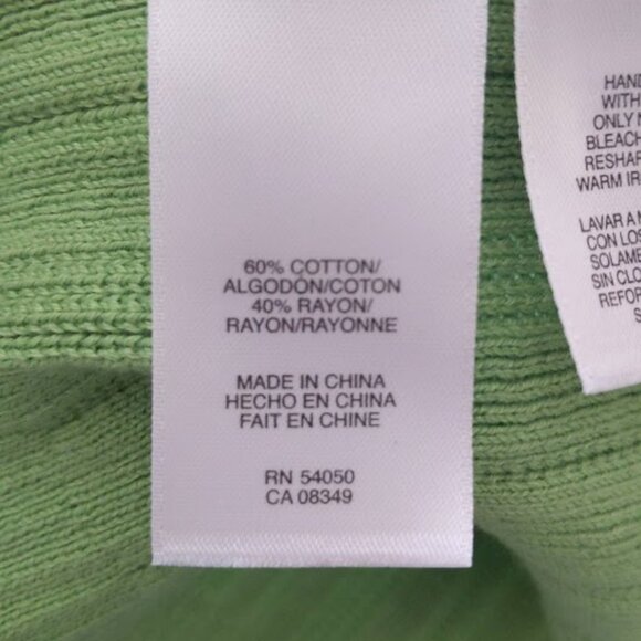 Lime Green Jones Wear Cardigan with Quarter Sleeves - Picture 2 of 5